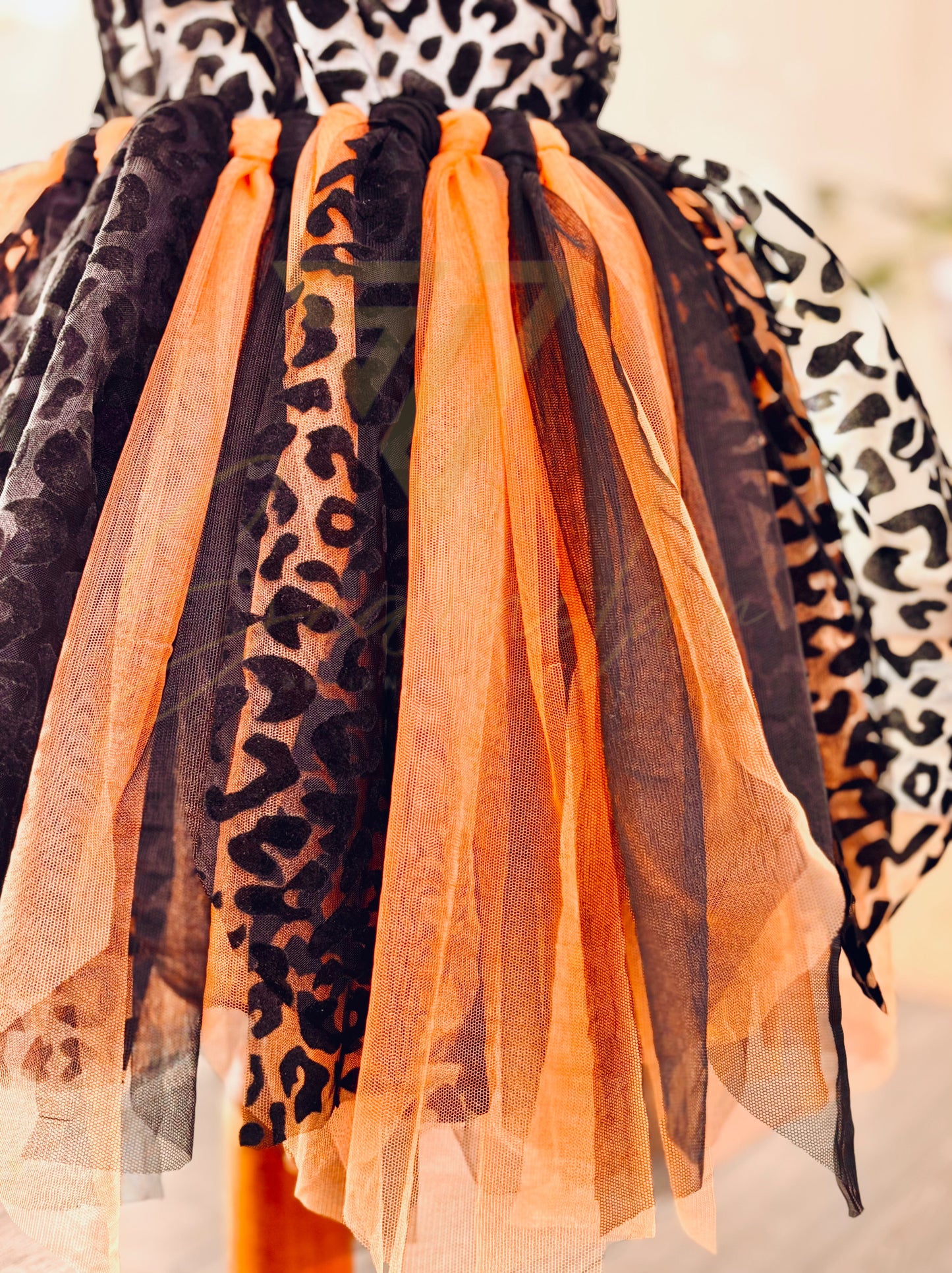 Nylon Tulle Fabric By The Yard - Orange